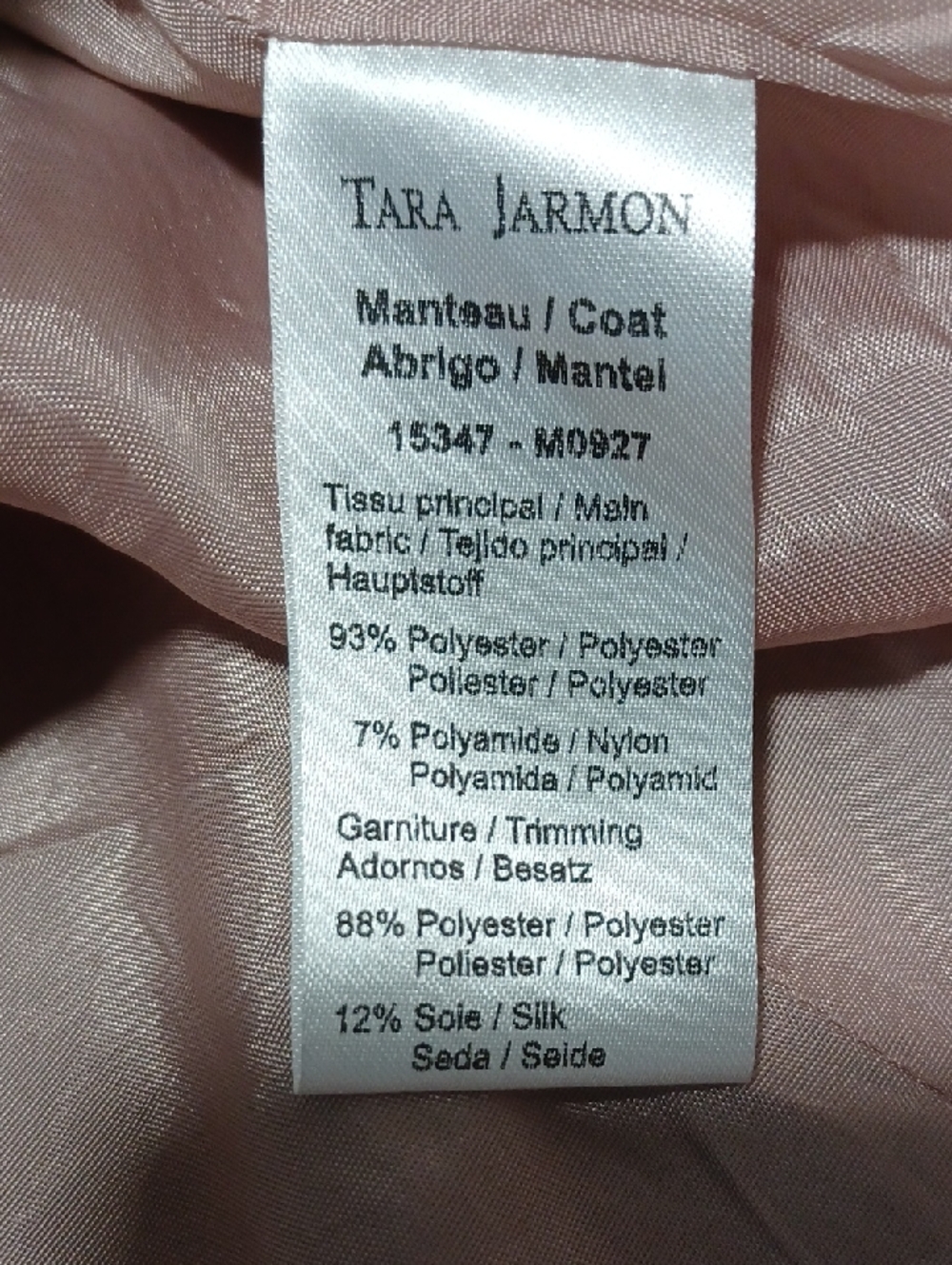 Tara Jarmon Paris Floral Metallic Jacquard Jacket With Detachable Collar - Picture 7 of 8